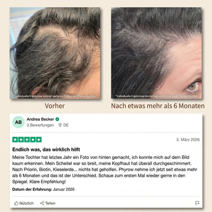 Phyrow® Kürbiskernöl & Sägepalme Kapseln für maximale Haardichte