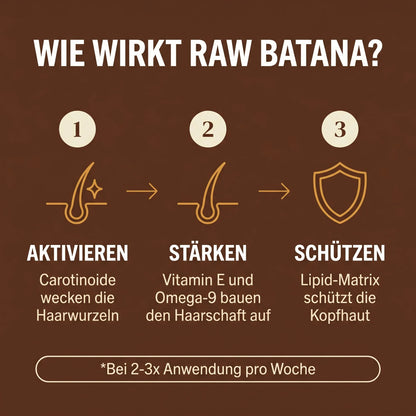 Wie wirkt Raw Batana - 3-Schritt Mechanismus